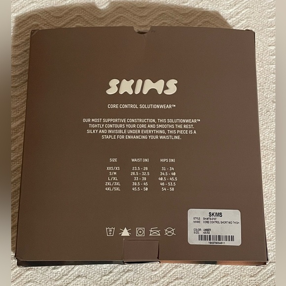 SKIMS Core Control Short Mid Thigh In Color - Picture 7 of 7